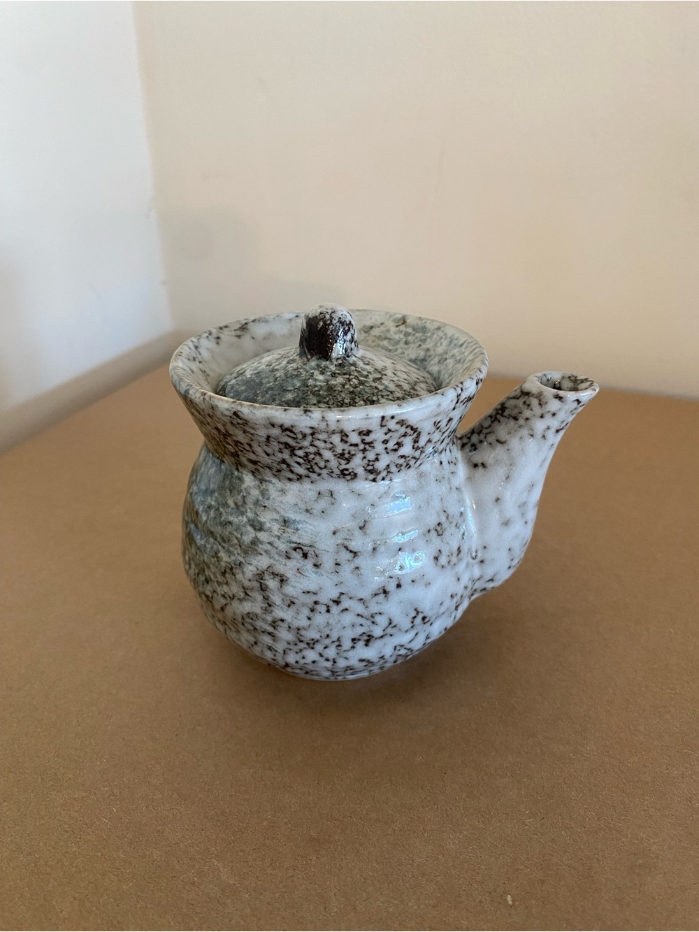 Japanese small teapot / soy sauce dispenser, no handle, Shiboridashi ceramic
